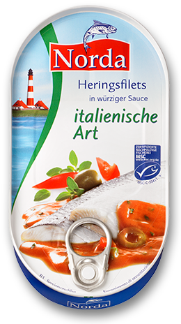 Heringsfilets Italia in würziger Sauce italienische Art