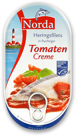 Heringsfilets in fruchtiger Tomaten Creme